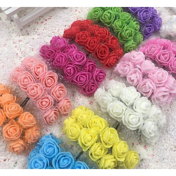 Hoa xốp trang trí vòng hoa