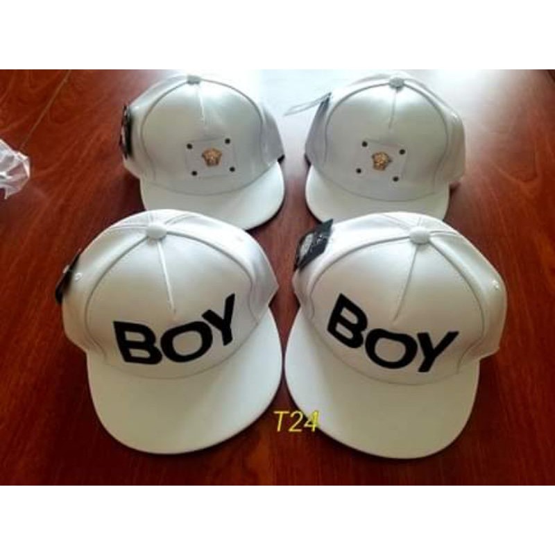 nón hiphop chữ boy da bé trai