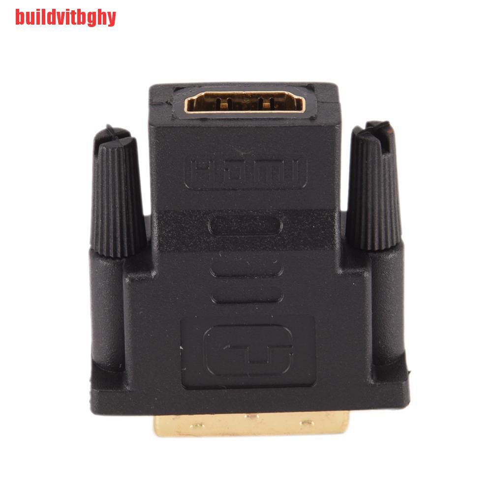 {buildvitbghy}Hot Sale DVI-D 24+1 Dual Link Male to HDMI Female Adapter Converter Connector OSE