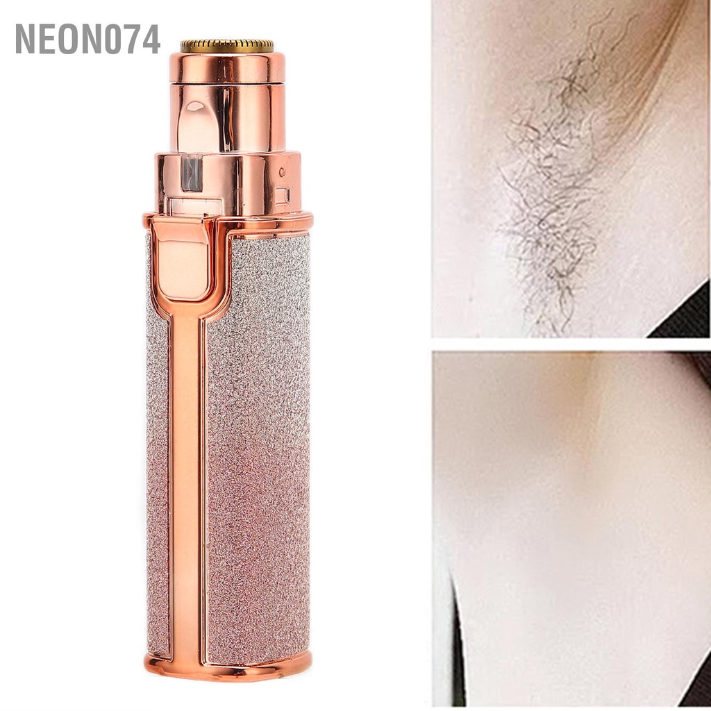 Neon074 Hair Remove Eyebrow Trimmer 2 In1 Remover Thiết bị tẩy lông di động trên cơ thể