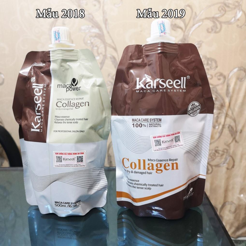 HẤP Ủ DẦU KARSEELL MACA COLLAGEN CHÍNH HÃNG SIÊU MƯỢT 500ML HTH9542