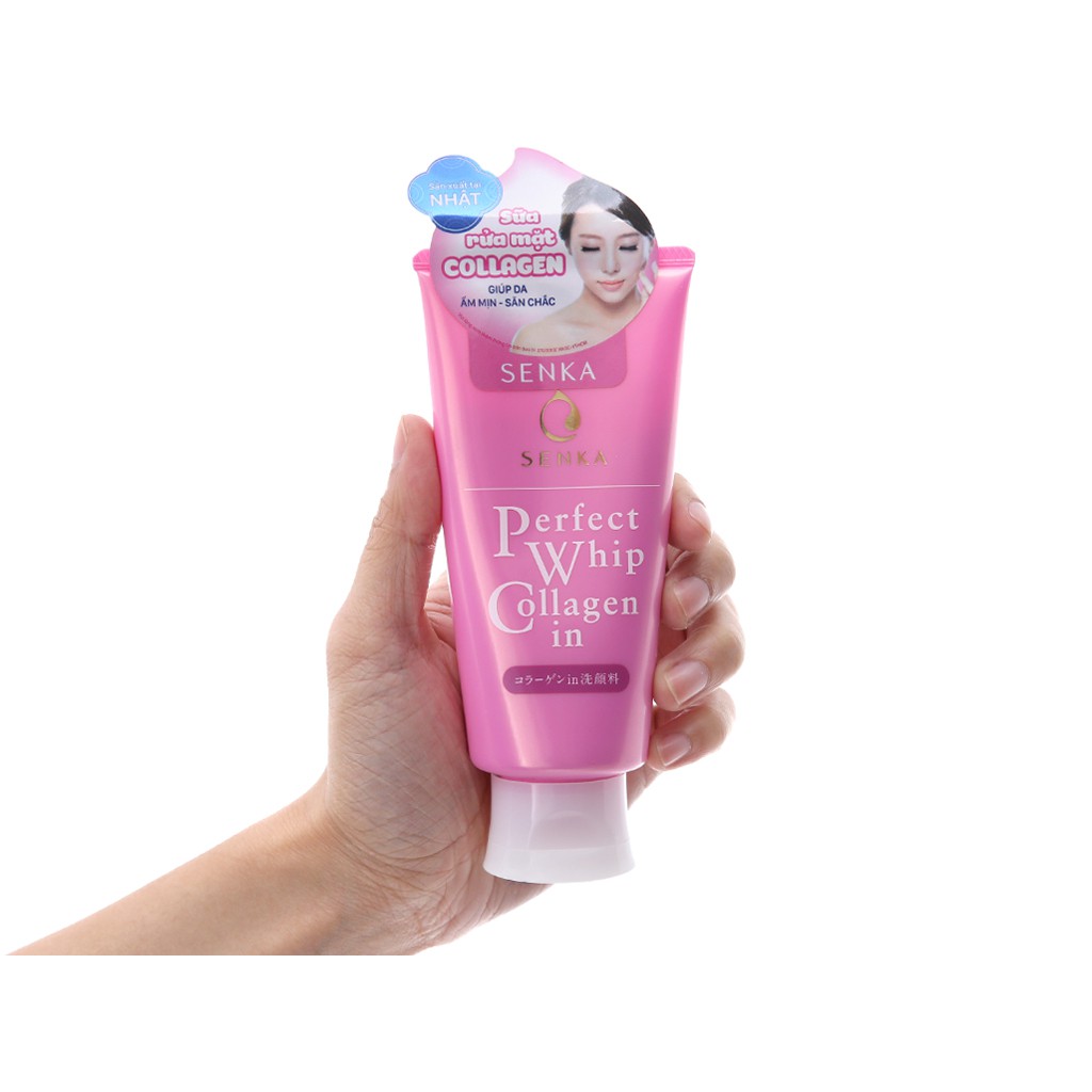 Sửa rửa mặt Senka Perfect Whip Collagen 120ml | BigBuy360 - bigbuy360.vn