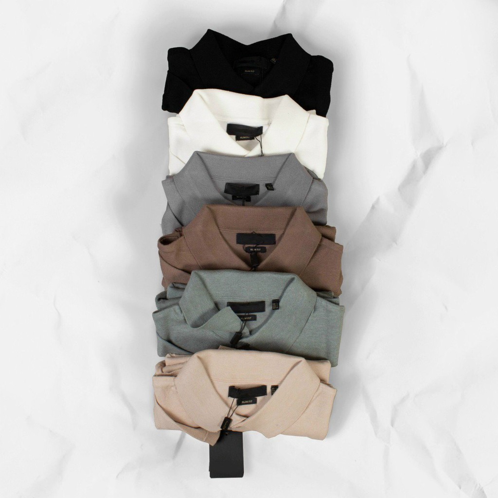 Áo polo nam Leo Vatino vải dệt len co giãn tay ngắn cổ bẻ bộ nhiều màu lịch lãm PLMD24 | BigBuy360 - bigbuy360.vn