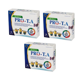 (CHÍNH HÃNG) COMBO 3 HỘP BỘT HỖ TRỢ TIÊU HÓA HK ENZYM PRO-T.A