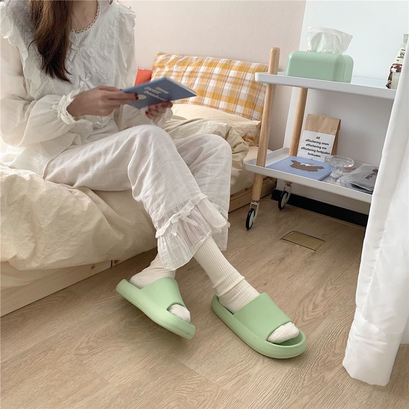 Dép Đi Trong Nhà Đế Mềm Màu Trơn Kích Thước 36-45 Dành Cho Nam Và Nữ