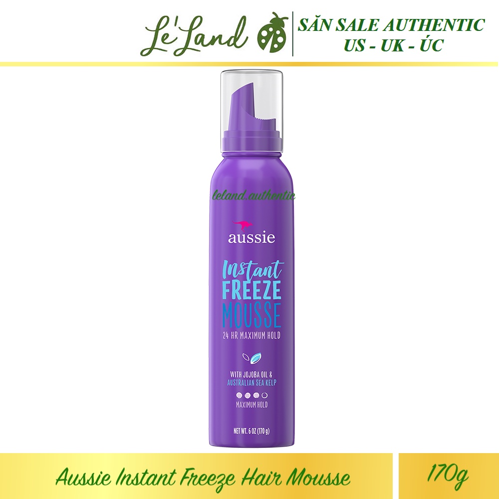 Bill US - Kem mousse giữ nếp tóc Aussie Instant Freeze Hair Mousse 170g