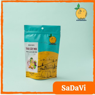 Trái Cây Mix Các Vị/ Trái cây sấy dẻo SaDaVi/ đồ ăn vặt thơm ngon ít đường Việt Nam - Túi Zip 100g