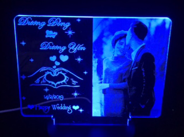 Đèn Ngủ Led 3D - Quà tặng sinh nhật hình ảnh nội dung theo yêu cầu