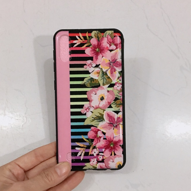 Ốp hoa kẻ sọc Hồng sam sung M10,A10
