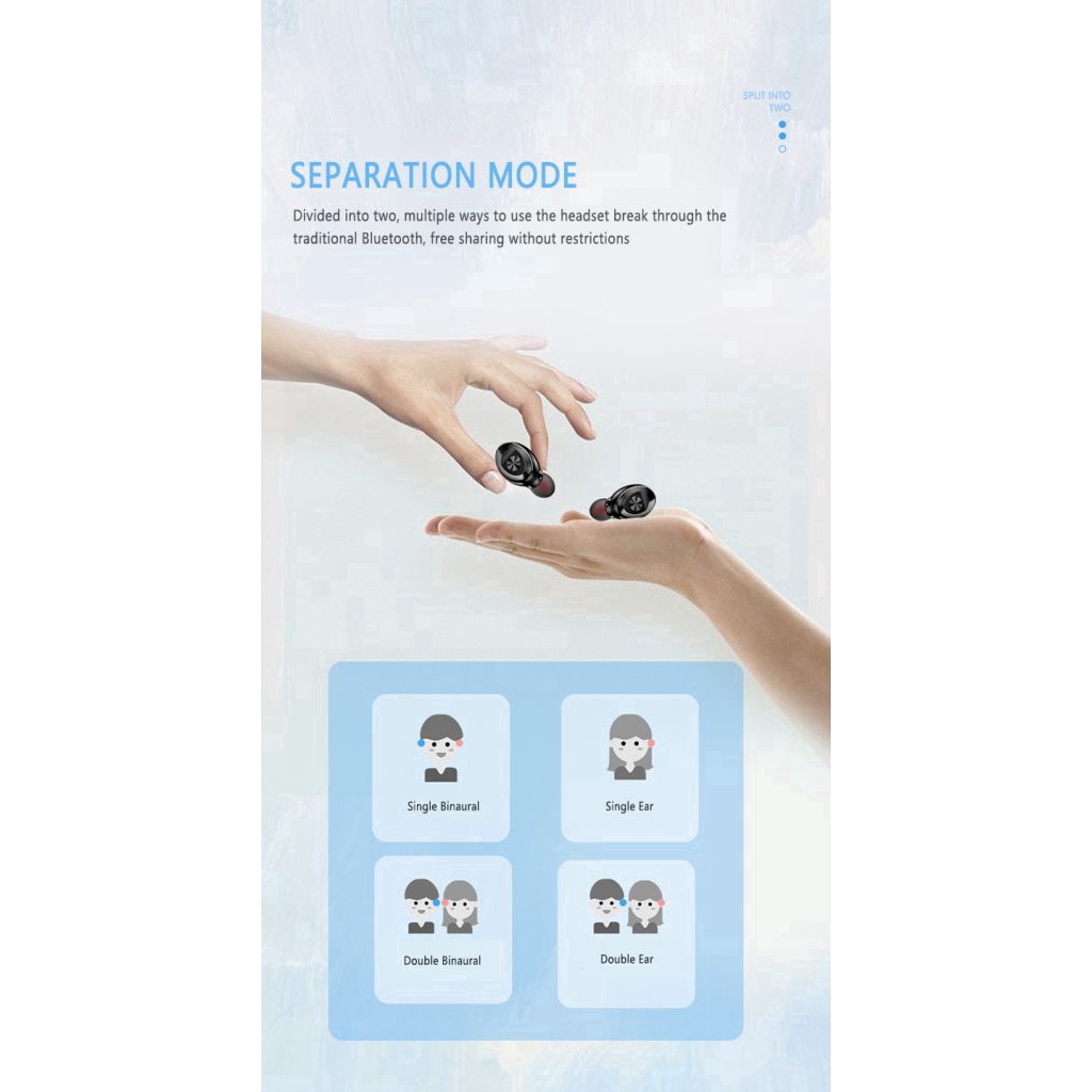 Tai nghe Bluetooth Xg 8 TWS nhét tai không dây nhét tai 2 bên kèm mic