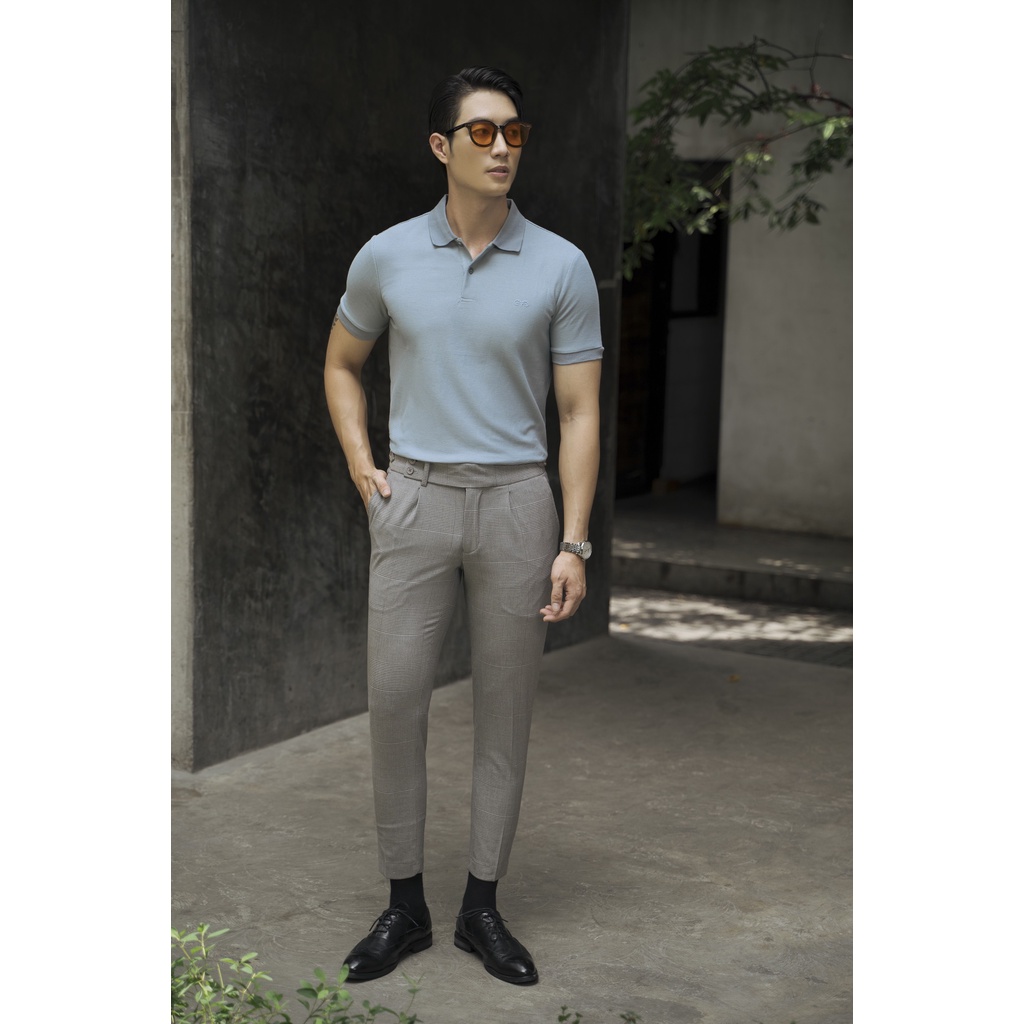 Áo Polo Americus Gosani Logo Bạch Dương Màu Hồng Và Xanh Dương