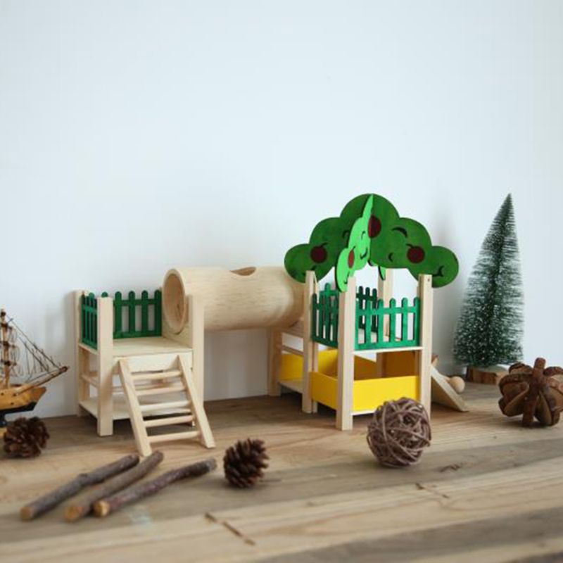 Ghế Gỗ Đồ Chơi Leo Trèo Cho Chuột Hamster