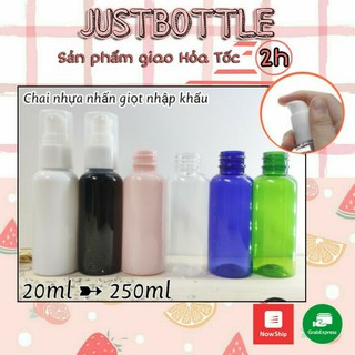 Chai nhựa pet xịt giọt - Chai chiết nhỏ giọt 30ml 50ml 100ml 150ml 250ml