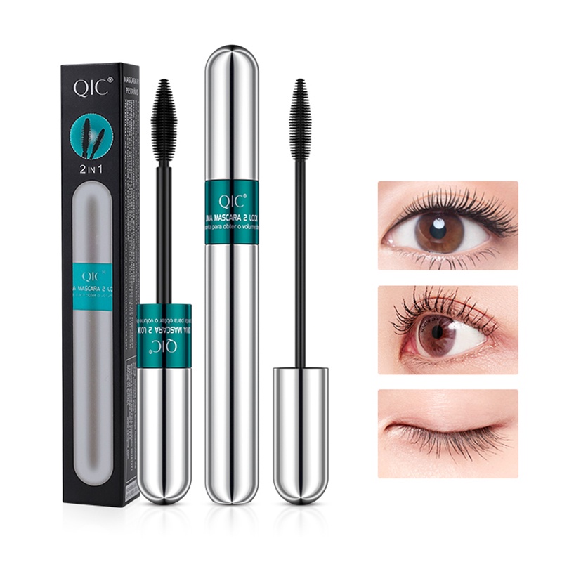 [Hàng mới về] Mascara sợi tơ 4D hai đầu mềm mại chống thấm nước không nhòe chuốt dài cong mi tự nhiên
