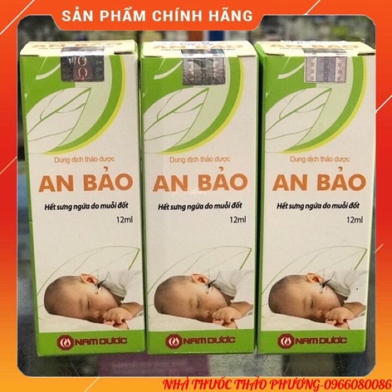 AN BẢO- Dung dịch thảo dược bôi muỗi đốt.