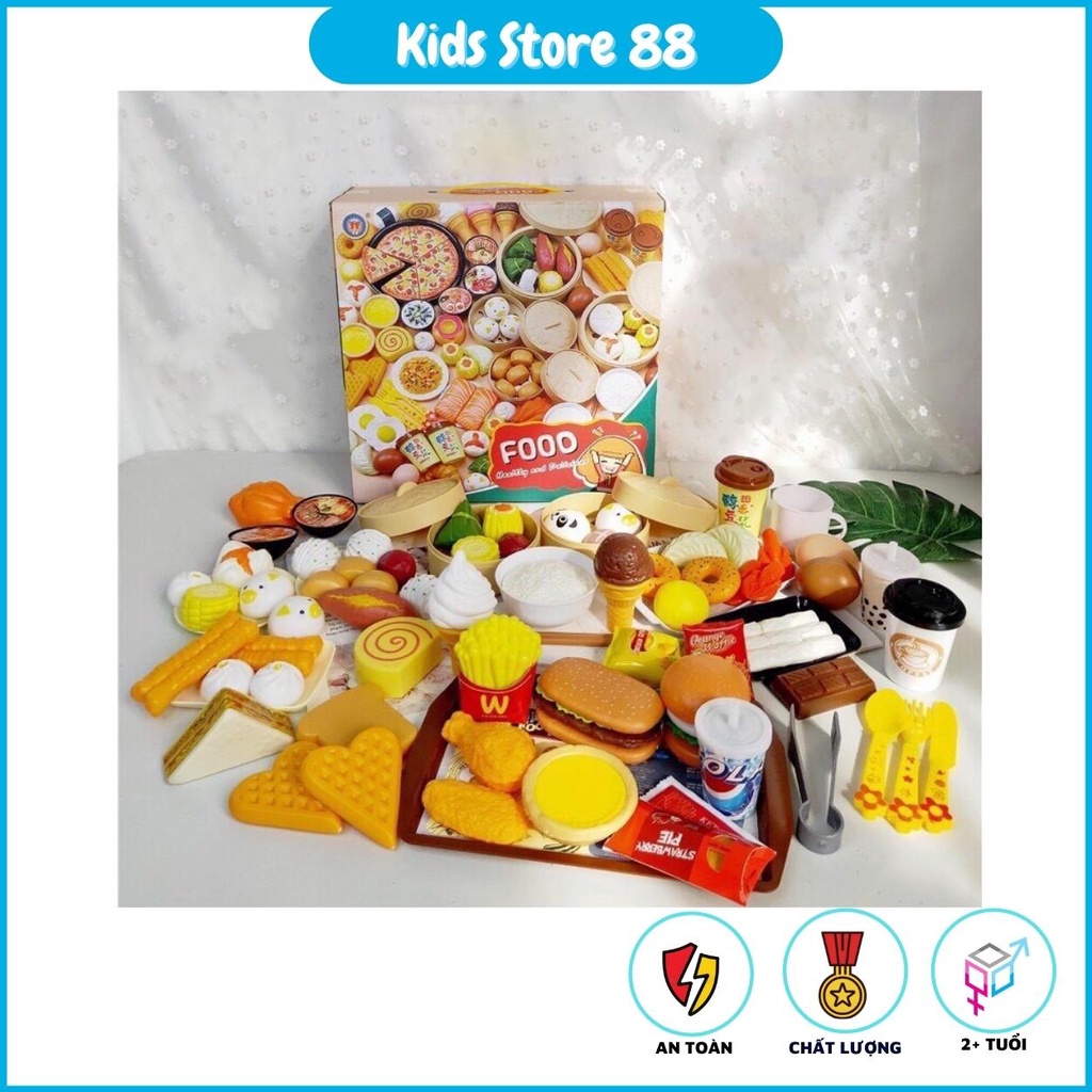 Bộ Đồ Chơi Nấu Ăn Gồm Có 88 Món Đồ Cho Bé Tập Làm Đầu Bếp Kids_Store688