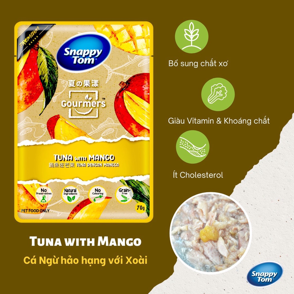 PATE CHO MÈO SNAPPYTOM GÓI 70G