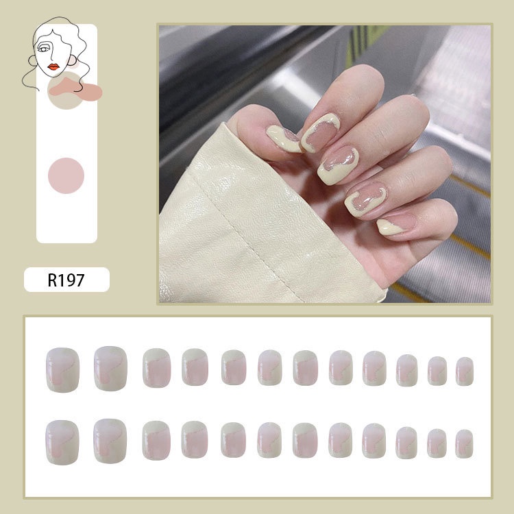 Bộ 24 Móng Tay Giả Trang Trí Xinh Xắn