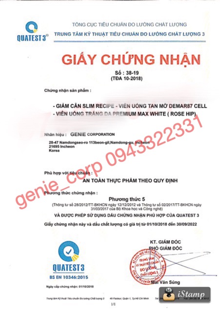 Giảm cân Slim Recipe Genie Hàn Quốc.date 2021 | BigBuy360 - bigbuy360.vn
