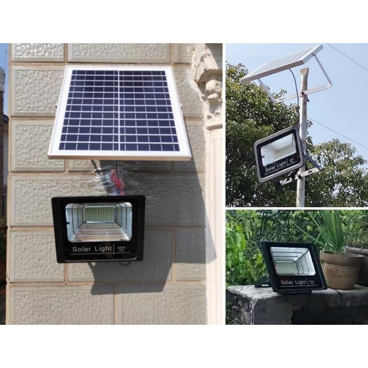 Đèn Năng Lượng Mặt Trời, Đèn LED Solar Light 40W 60W 100W- Đèn LED Sân Vườn Ngoài Trời Công Nghệ Cao