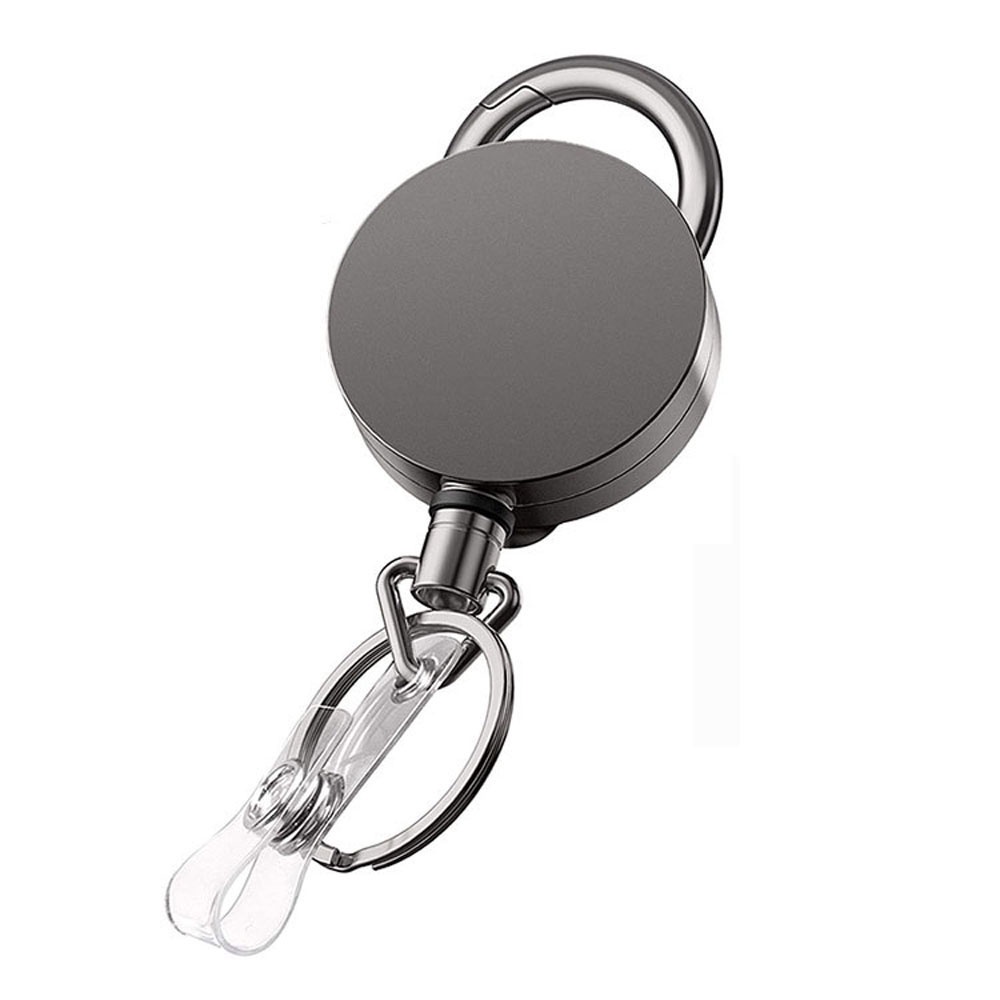 Móc khóa thu gọn gắn bảng tên phù hợp cắm trại/nhân viên văn phòng chịu tải mạnh mẽ