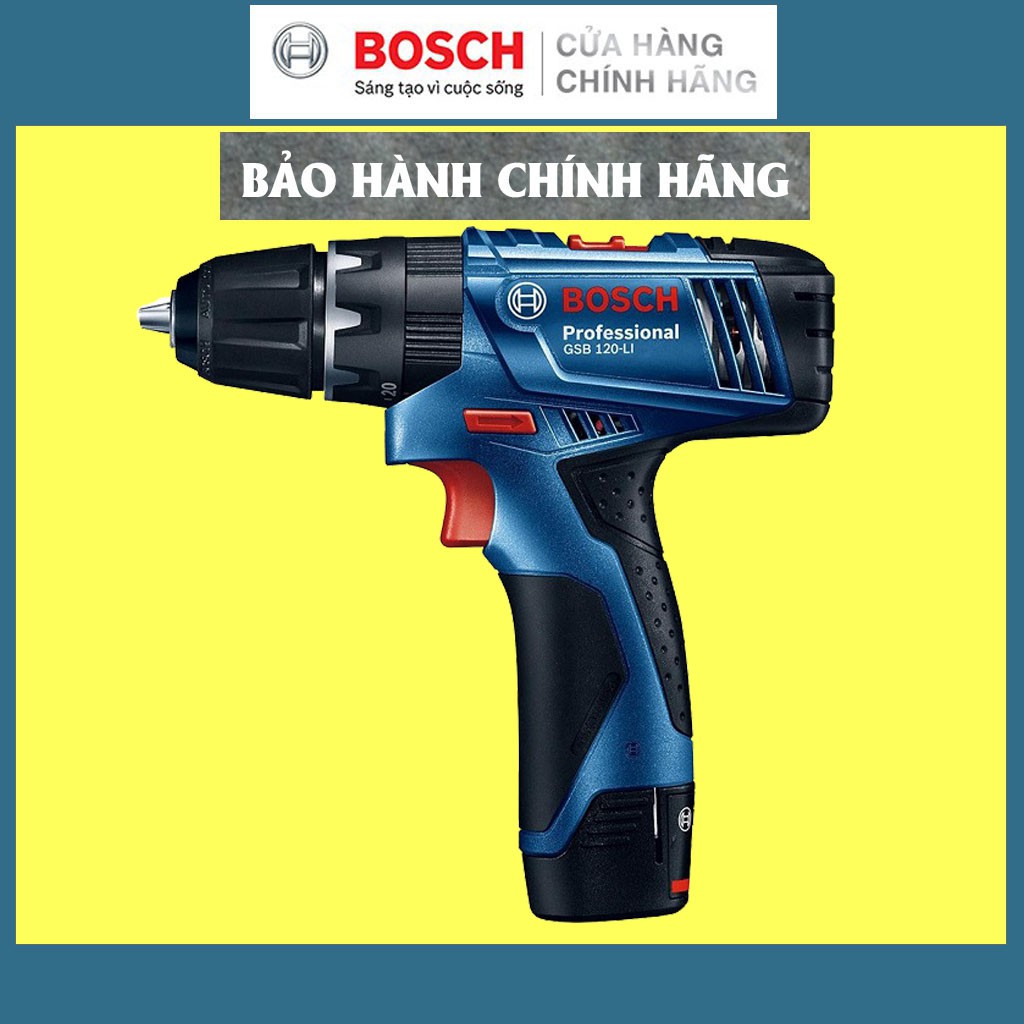 Máy Khoan Vặn Vít Dùng Pin Bosch GSB 120-LI, Giá Đại Lý Cấp 1