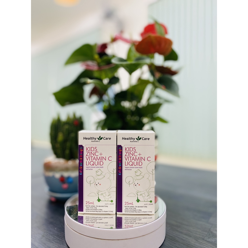 Kẽm Nước tăng đề kháng, giảm biếng ăn cho bé - Vitamin C Healthy Care Zinc + Vitamin C Liquid