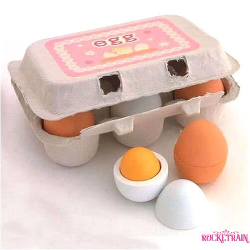 Bộ 6 trứng đồ chơi bằng gỗ