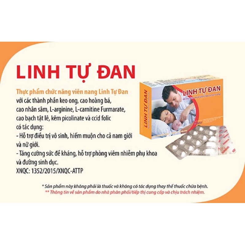 [Tích điểm chính hãng] Linh Tự Đan - Hộp 30 viên