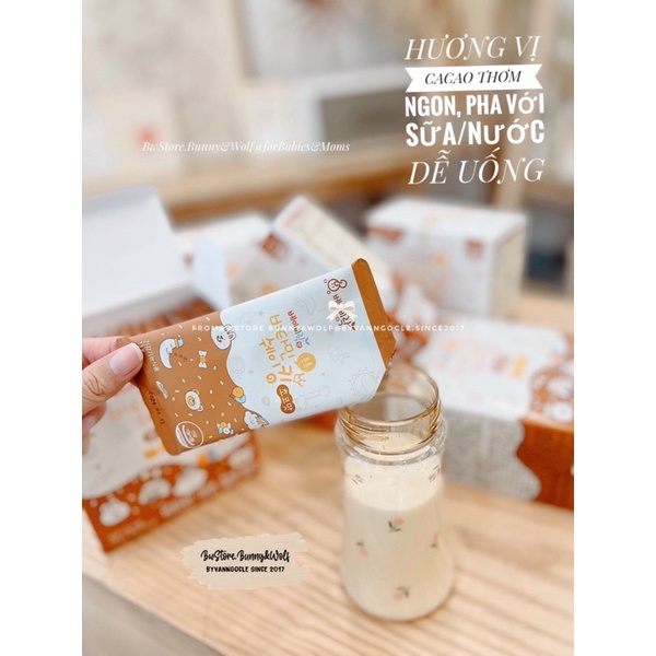 Vitamin Tổng Hợp Tăng Đề Kháng BABYRAK Hàn dạng bột hương Cacao cho bé từ 1 tuổi