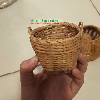 Giỏ mây tre, cần xé nhí - Phụ kiện trang trí, chụp hình , decor xinh xắn