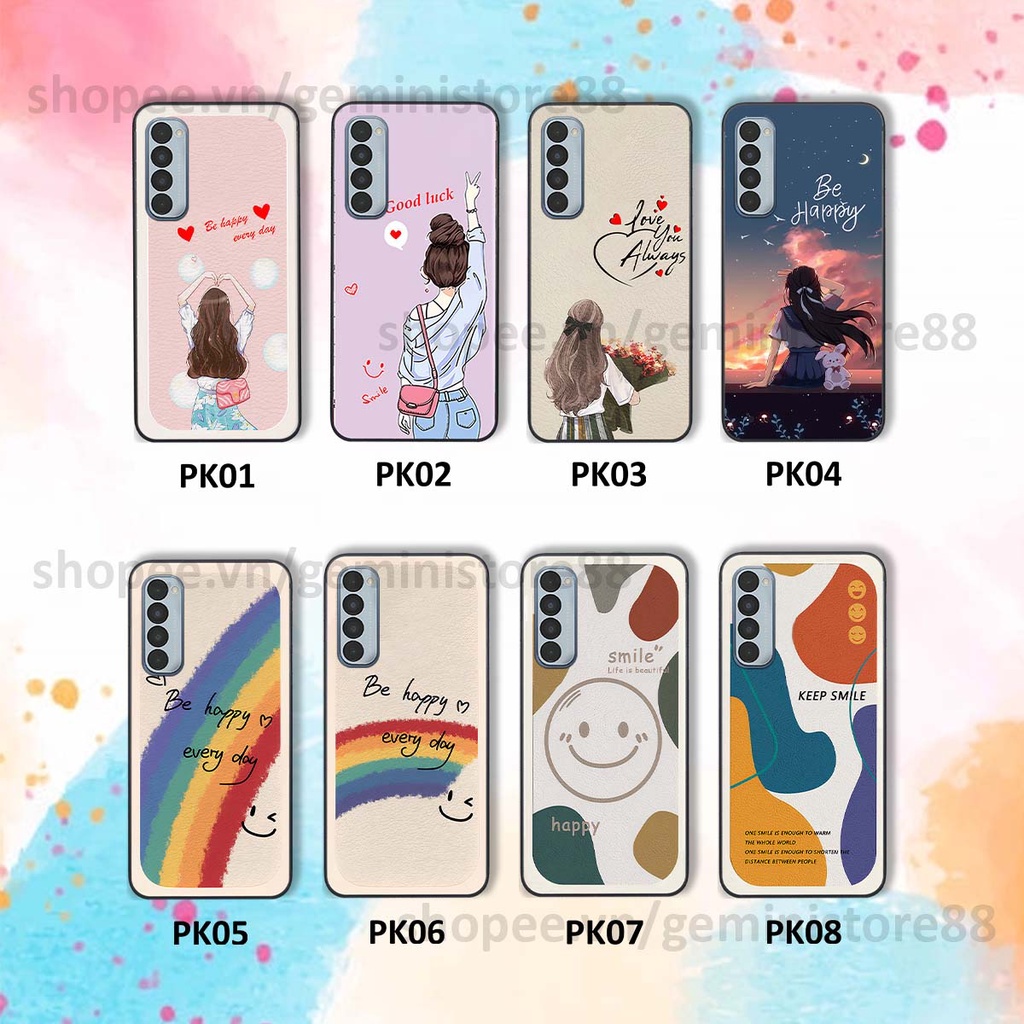 Ốp Oppo Reno4 / Reno4 Pro / Reno 4 in hình cô gái be happy trẻ trung cá tính năng động