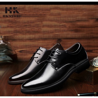 Giày tây công sở nam cao cấp 👑 HK STORE 👑 da bò cao cấp thật 100% da mềm êm chân sản phẩm có phiếu bảo hành đầy đủ.
