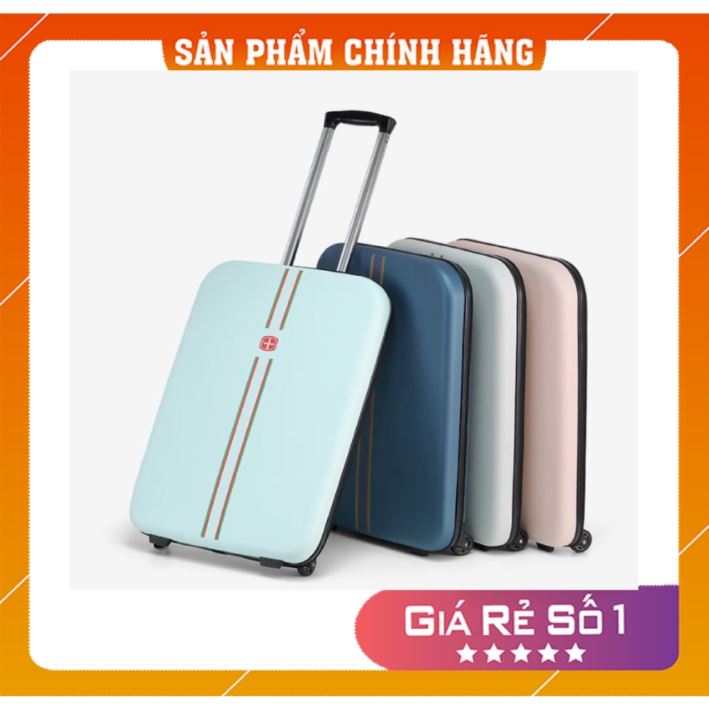 Vali kéo gấp gọn xếp gọn thời trang siêu mỏng tiện lợi size 24