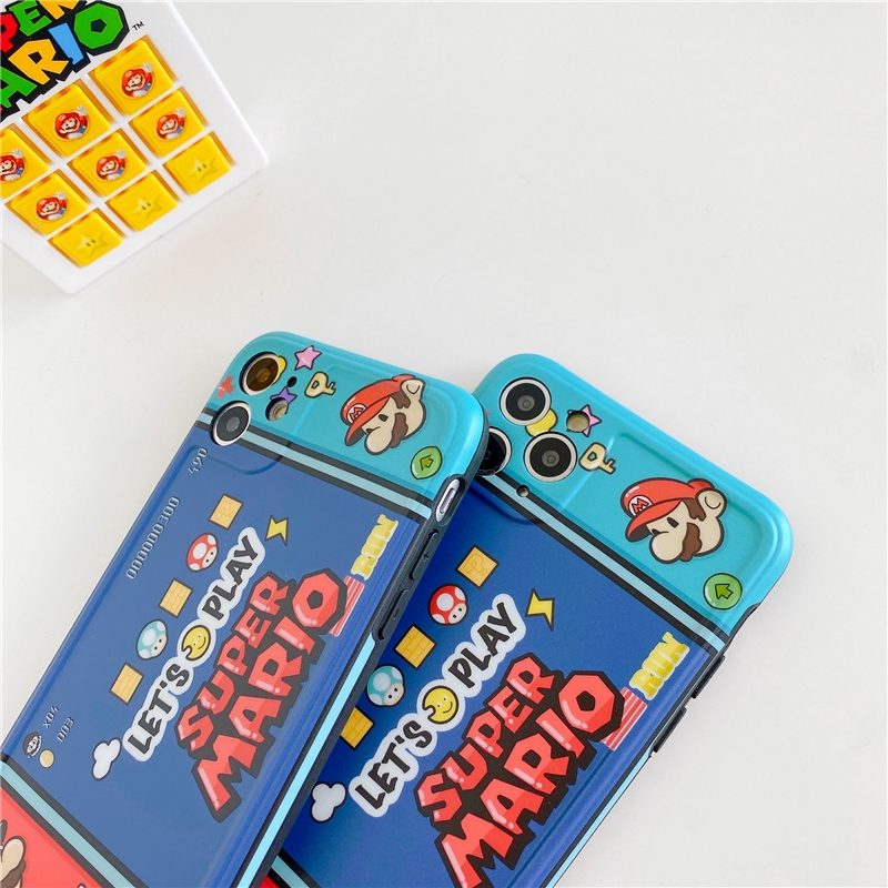 Ốp điện thoại họa tiết máy chơi game Mario cho iPhone 12 Pro Max Mini iPhone SE2020 11Pro Max iX XR XS Max 7 8 Plus