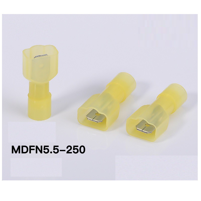 Đầu cos ghim đực cái bằng Nylon chịu nhiệt, chống cháy MDFN / FDFN túi 50 cái