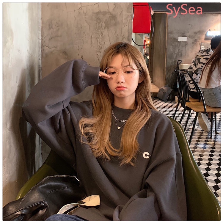 Áo Sweater Tay Dài Phong Cách Hàn Quốc Trẻ Trung Cho Nữ | BigBuy360 - bigbuy360.vn