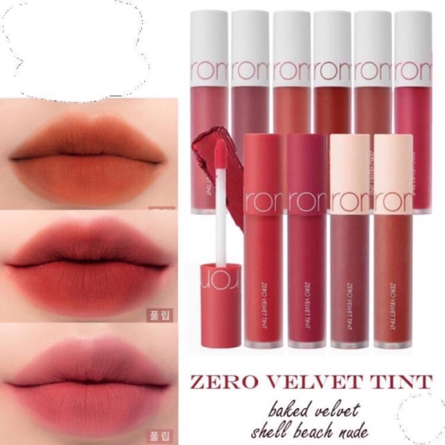 [[MÀU MỚI 1-25] SON ROMAND ZERO VELVET TINT | BigBuy360 - bigbuy360.vn