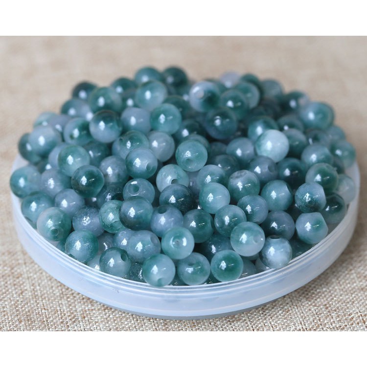 Bộ 100 Hạt Đá Tròn Tự Nhiên 3-6Mm