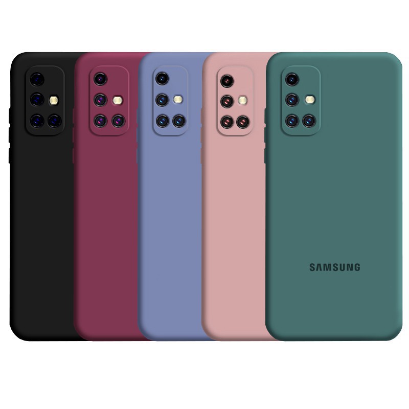 Ốp điện thoại silicon mềm bảo vệ camera toàn diện cho Samsung Galaxy A71 A31 A51 A50 A50S A30S A30 A20 4G