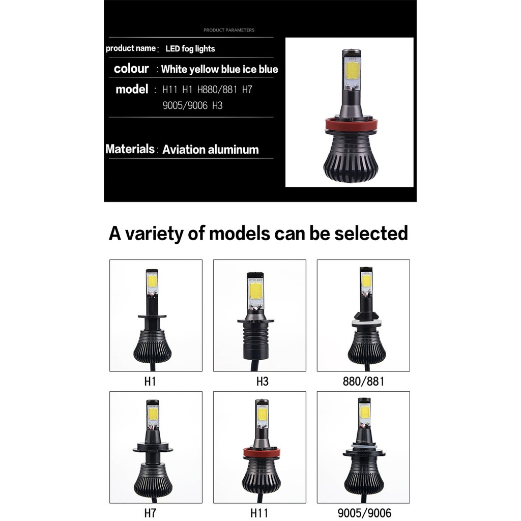 Đèn Sương Mù, Đèn Sương Mù Xe Hơi, Bóng Led H8 H11