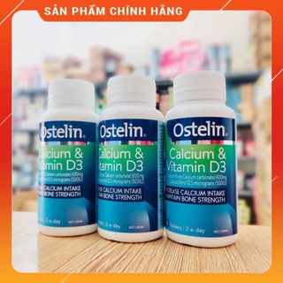 [Hàng chính hãng] Viên uống Canxi cho mẹ bâu Ostelin Calcium & Vitamin D3 130v - Xuất xứ Úc [Date 7/2023]