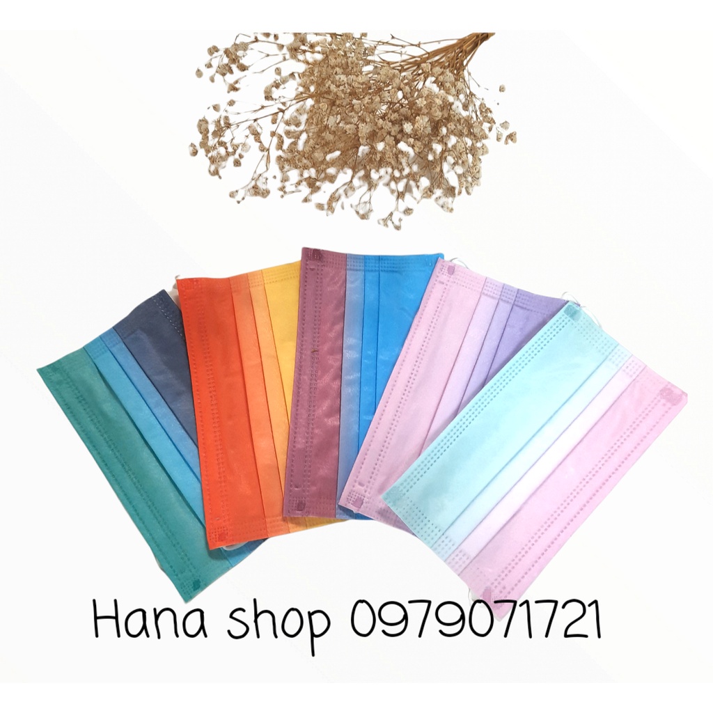 [Có Sẵn] Combo 10 cái Khẩu Trang Cầu Vồng 13 màu
