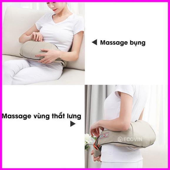 💖100% CHÍNH HÃNG💖 Đai Mát Xa Lưng, Vai Cổ, Vai Gáy 6D Kensonic, 8 Bi Hồng Ngoại