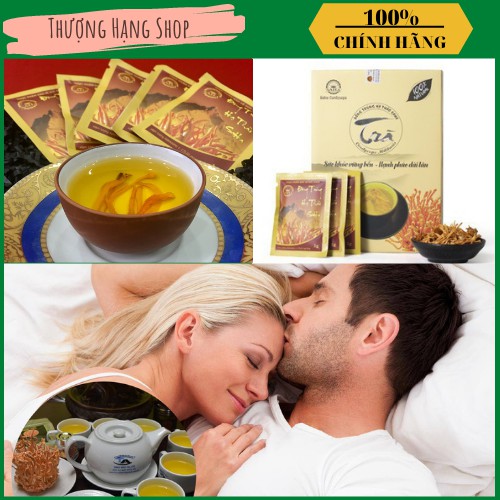 Đông Trùng Hạ Thảo SaHa Hộp 9 gói, 1g/gói