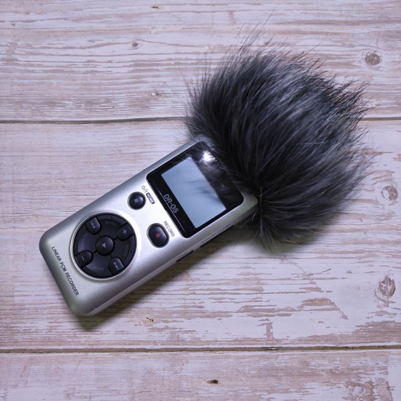 Lông lọc gió cho Tascam Dr05, Tascam DR05x, deadcat cho máy ghi âm chất lượng cao, siêu đẹp
