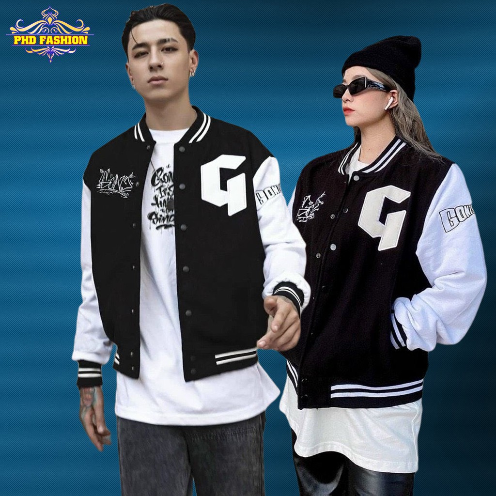 Áo bomber unisex vải dù 2 lớp giữ ấm tốt không bong tróc chất vải mịn màng (màu đen), cam kết video kèm ảnh thật | BigBuy360 - bigbuy360.vn