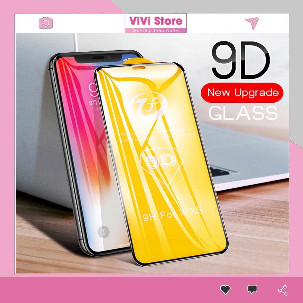 [ RÉ SỐ 1] Kính cường lực 9D IPhone 6,7, 8 plus, X, XS , XS Max, 11, Pro, Pro Max (Tặng giấy lau) | BigBuy360 - bigbuy360.vn