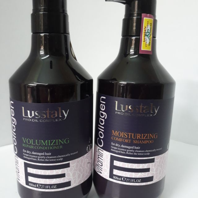CẶP DẦU GỘI + XẢ LUSSTALY Vitamin E  800ml