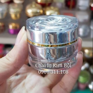 Hủ đựng kem face hoa hồng bạc 10g